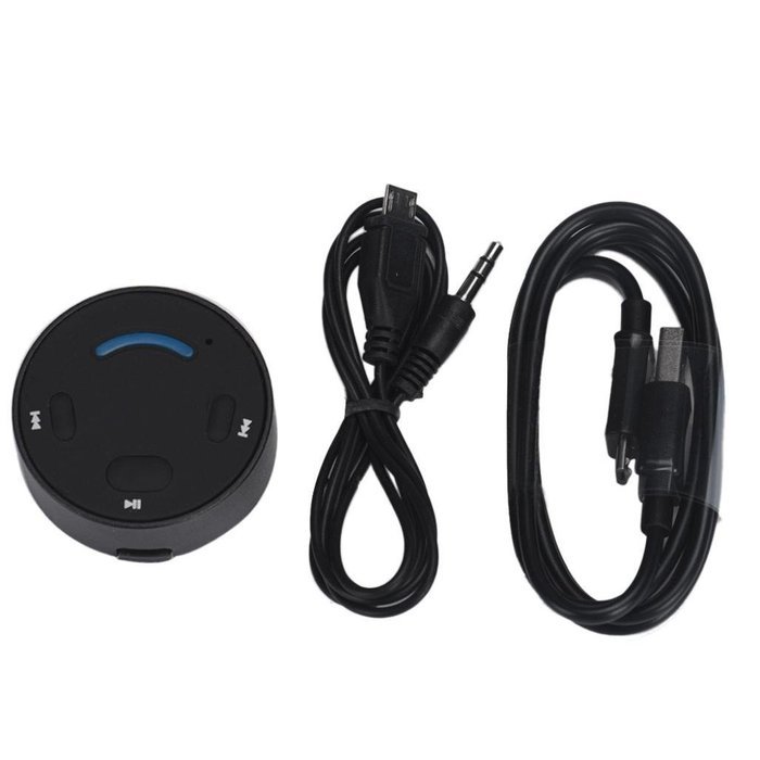 GBSELL 3.5mm Aux Bluetooth 4.0 HandsFree Car Kit Stereo Music Receiver Speakerphone N2