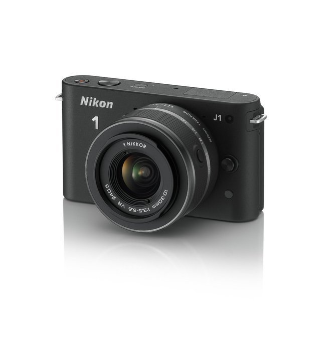 Nikon 1 J1 10.1 MP HD Digital Camera System with 10mm and 10-30mm VR 1 NIKKOR Lenses (Black)