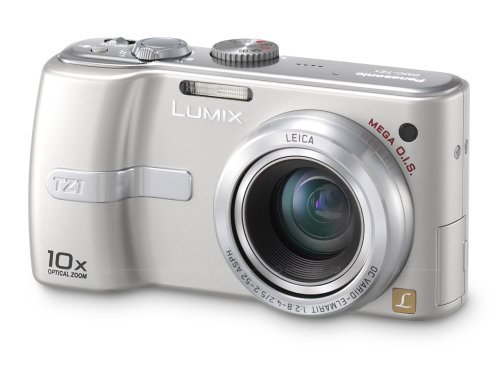 Panasonic Lumix DMC-TZ1S 5MP Compact Digital Camera with 10x Optical Image Stabilized Zoom (Silver) N5