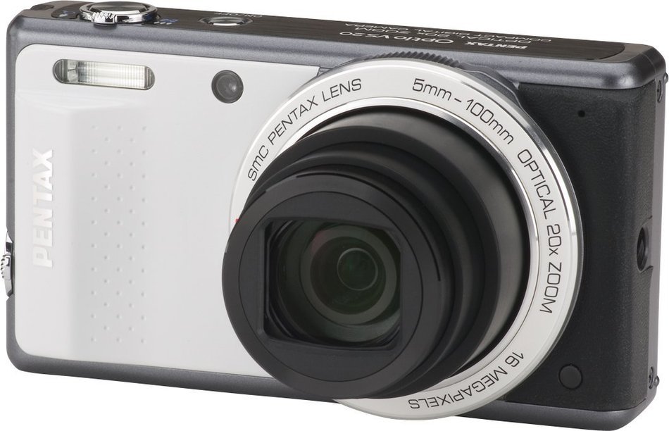 Pentax Optio VS20 16MP Digital Camera with 20X Optical Zoom and 3Inch LCD Screen (White) (OLD