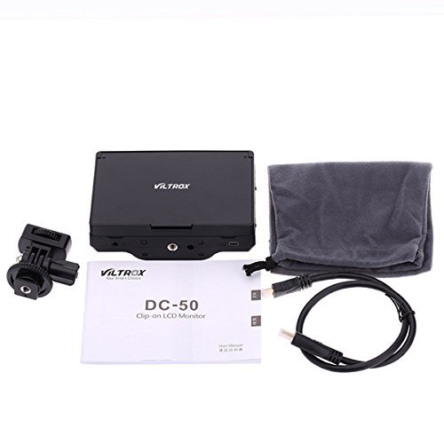Viltrox 7'' DC-70 Clip-on Color TFT LCD Monitor HDMI AV Input 1280x800 for DSLR N6