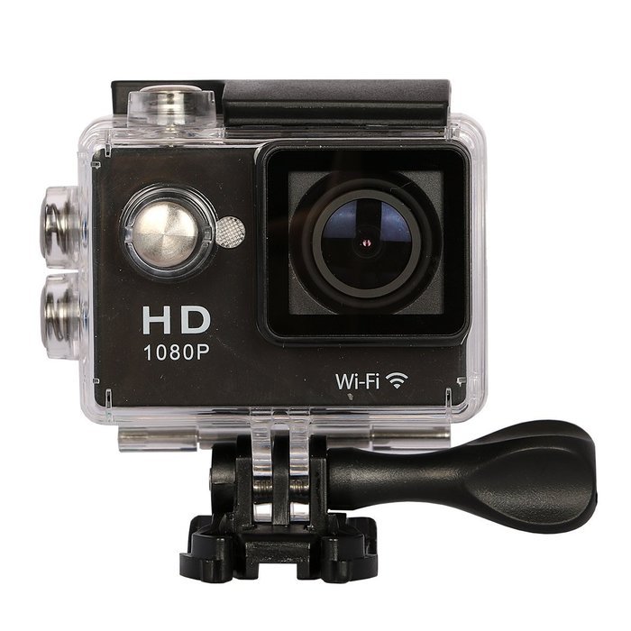 1080P HD Action Camera Wifi 2.0 inch Waterproof Sports Video Camera Camcorder with accessories kit(black) N2