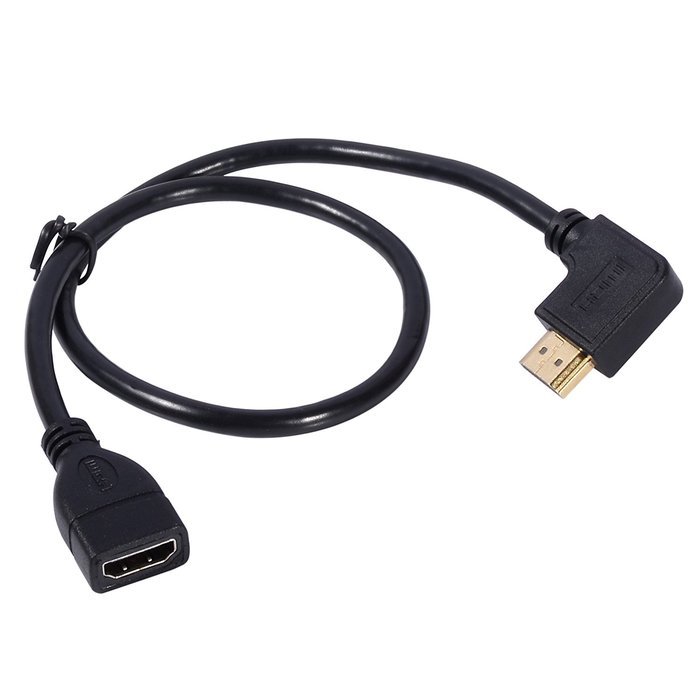 Smays Left Angle HDMI Extension Cord - Connect Your Monitor or Wall Mounted Flat Screen to Stick PC with This... N2