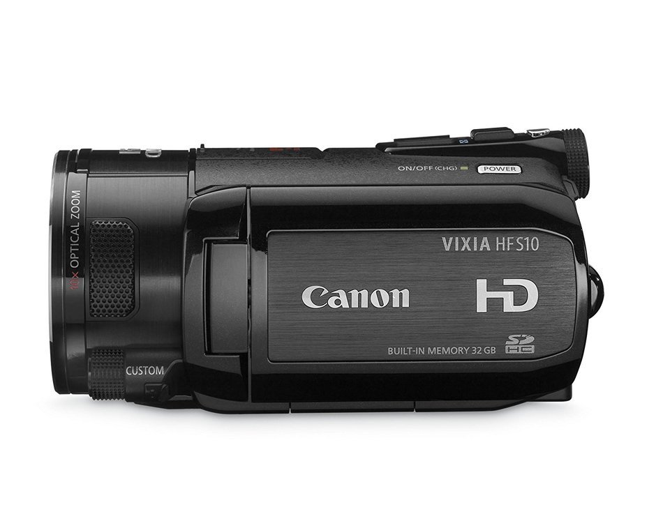 Canon VIXIA HFS10 HD Dual Flash Memory w/32GB Internal Memory & 10x Optical Zoom - 2009 MODEL (Discontinued by... N5