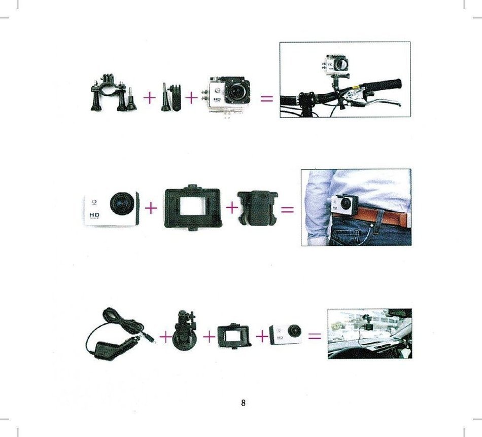 2.0 Inch Wifi 16MP 4K HD Waterproof Action Sport Camera With 170 Degree Ultra-wide Angle Lens for Extreme Sport... N6