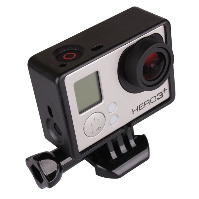 AxPower GoPro Accessories GoPro Protective Frame Bumper Case Strong Hard Plastic UV Black Color for Hero 4/3+/3 N2