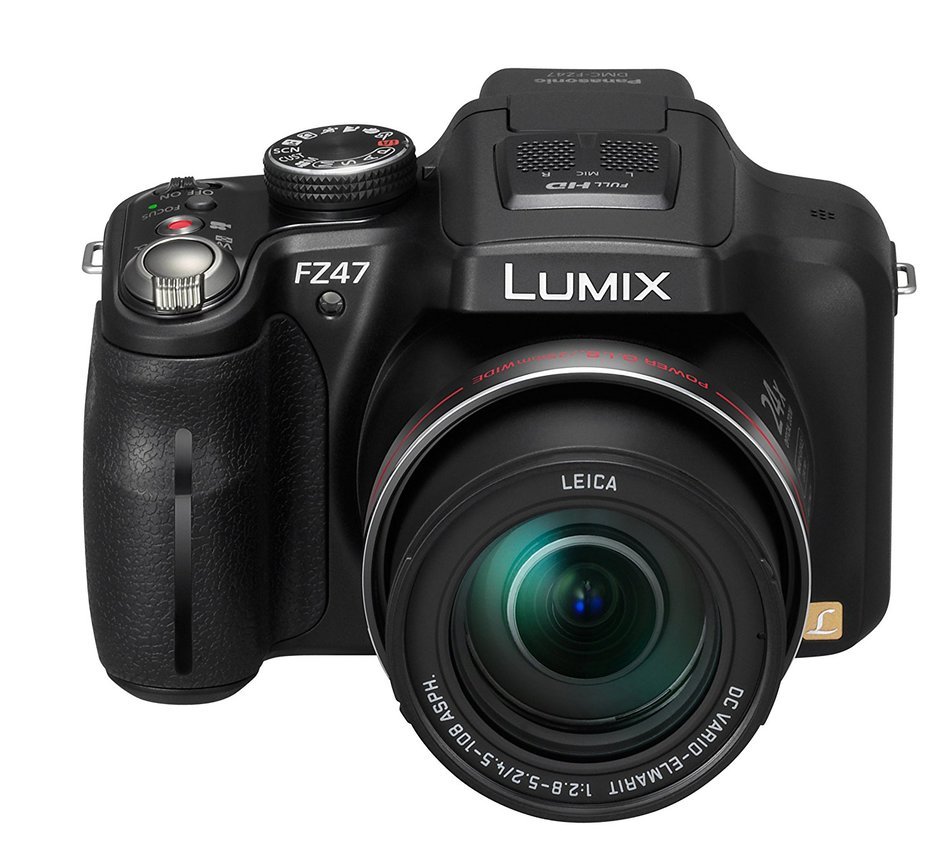 Panasonic Lumix DMC-FZ47K 12.1 MP Digital Camera with 24xOptical Zoom - Black (OLD MODEL) N12