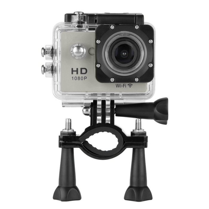 Sports Camera - SODIAL(R)Wifi 12MP HD 1080P H264 Car Bike Helmet Cam Sports DV Action Waterproof Camera Silver N3