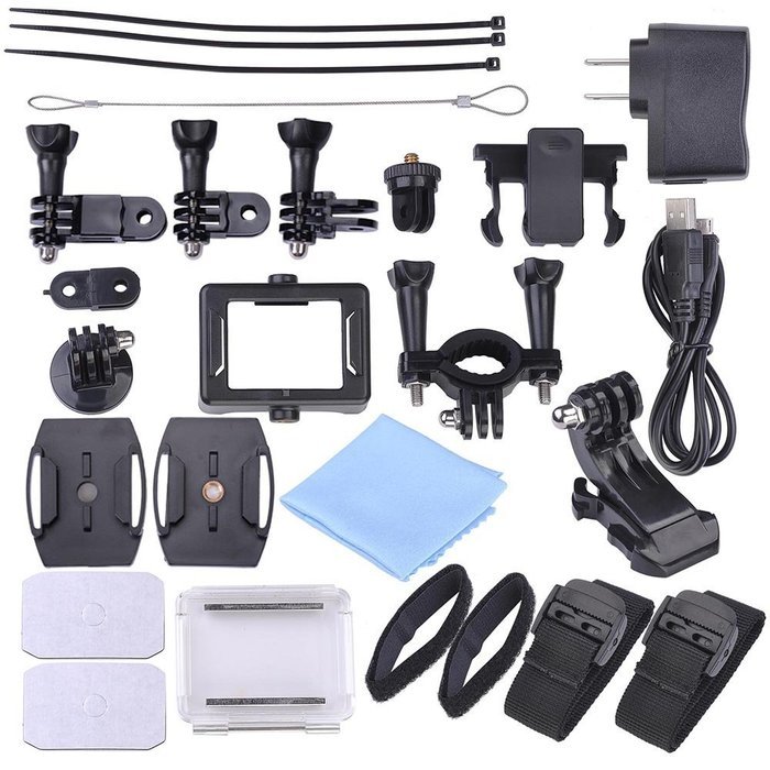 AW WiFi 4K Full HD 1080P Waterproof Digital Sport Action Camera For Bicycle Car DVR Diving Yellow N6