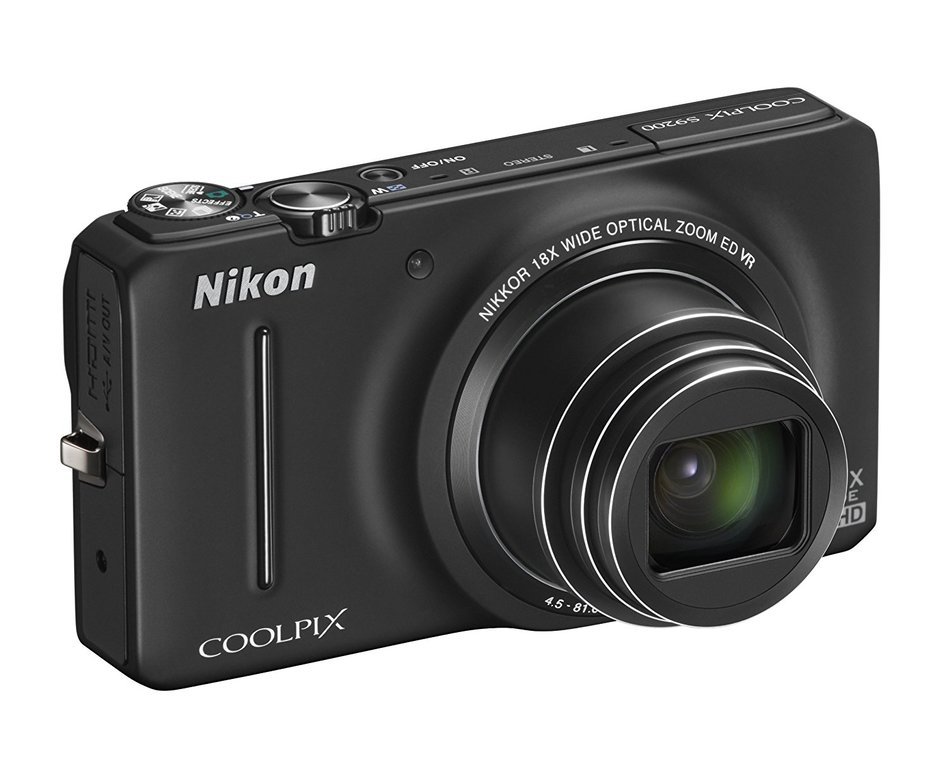 Nikon COOLPIX S9200 16 MP CMOS Digital Camera with 18x Zoom NIKKOR ED Glass Lens and Full HD 1080p Video (Black... N16
