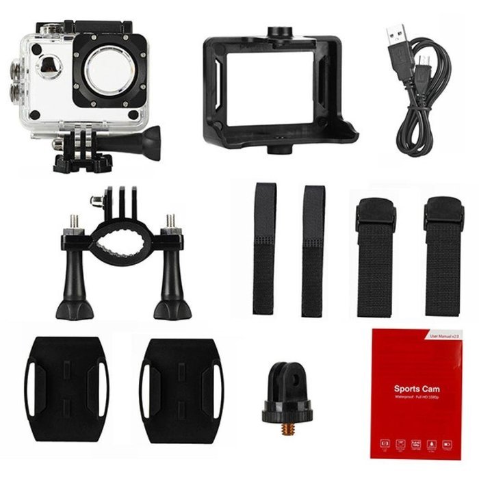BEST Mini Waterproof Sports Recorder Car DV Action Camera Camcorder 1080P HD Blue