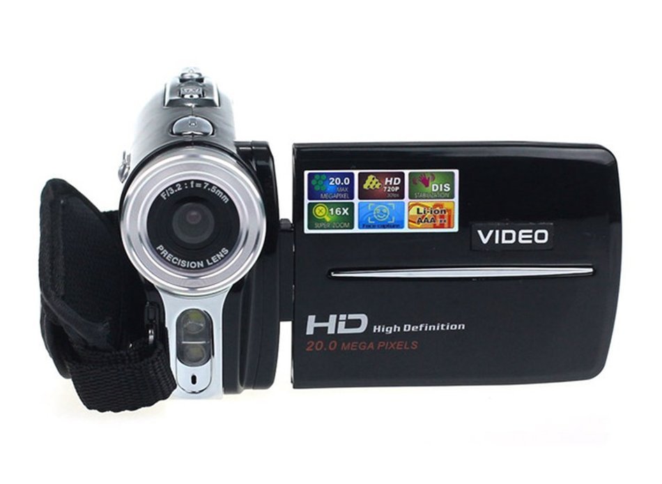 Hotkey 3In TFT LCD 20MP Digital Video Camcorder 16x Digital Zoom DV Camera Black N6