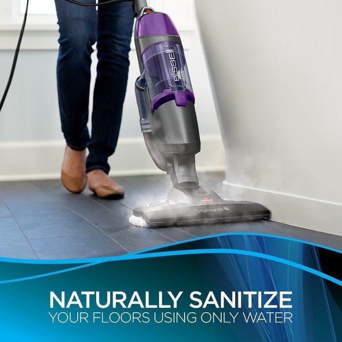 Bissell Symphony Pet 1543A, All-in-one Vacuum & Steam Mop (Complete Set) w/ Bonus: Premium Microfiber Cleaner... N4