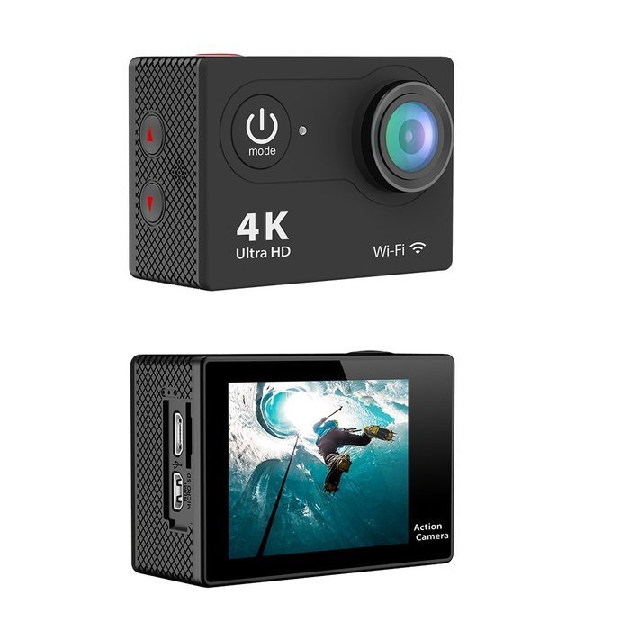 VGSION 4K HD Portable Action Camera with 2.0 Inch LCD Monitor 4k 25FPS,2.7K 30FPS, 1080P 60fps, 720P 120fps Video... N2