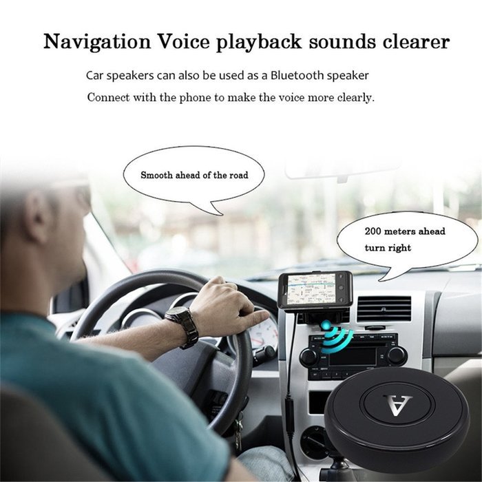 AGEAR Audio Bluetooth Receiver Hands Free Bluetooth 4.1 Car Kit Mini Wireless Adapter for Home Audio Music Streaming... N8