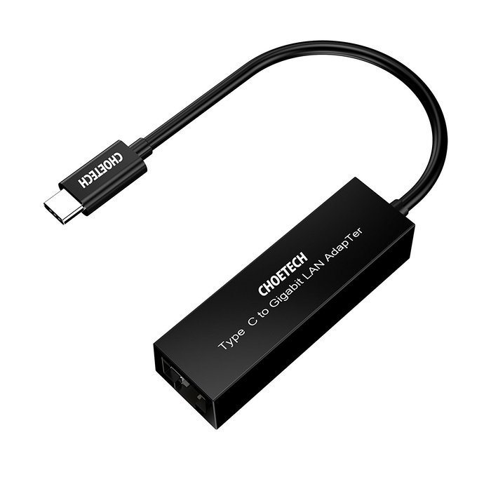 CHOETECH USB 3.1 Type C to 10/100/1000 Gigabit Ethernet LAN Network Adapter (USB-C & Thunderbolt 3 Port Compatible... N2