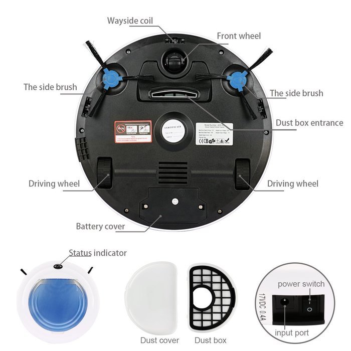 Dabot P1 Intelligent Vacuum and Mop Robot (Blue) N10