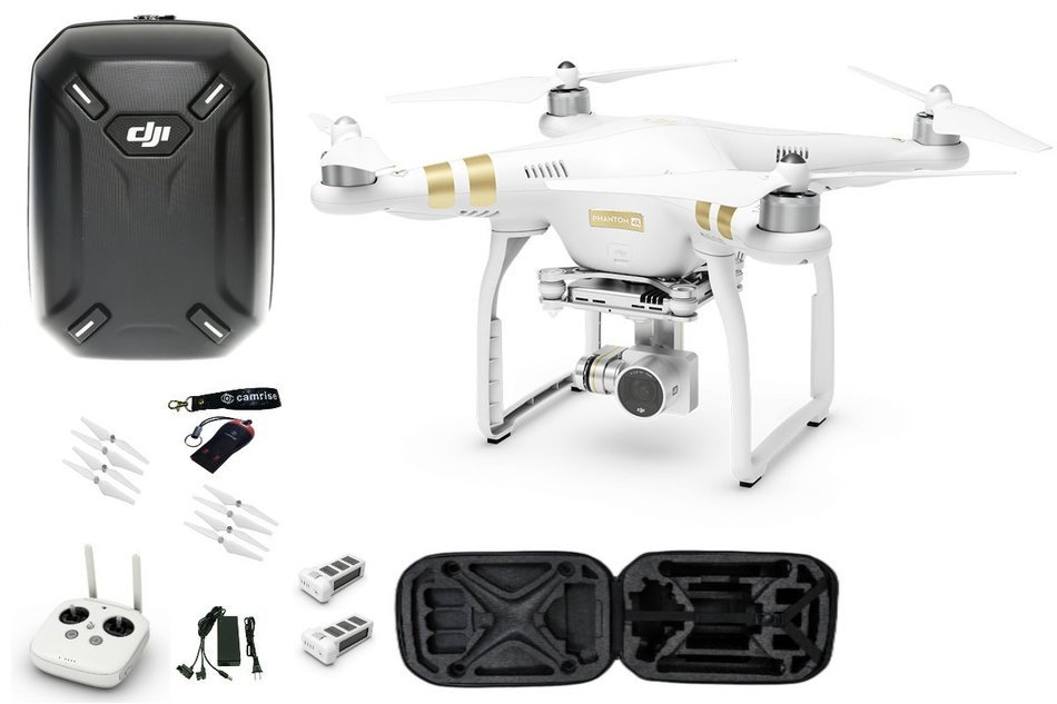 DJI phantom 3 4K Bundle 2 by Camrise, includes: Extra battery, DJI Backpack #52, Camrise Lanyard and Camrise USB... N3