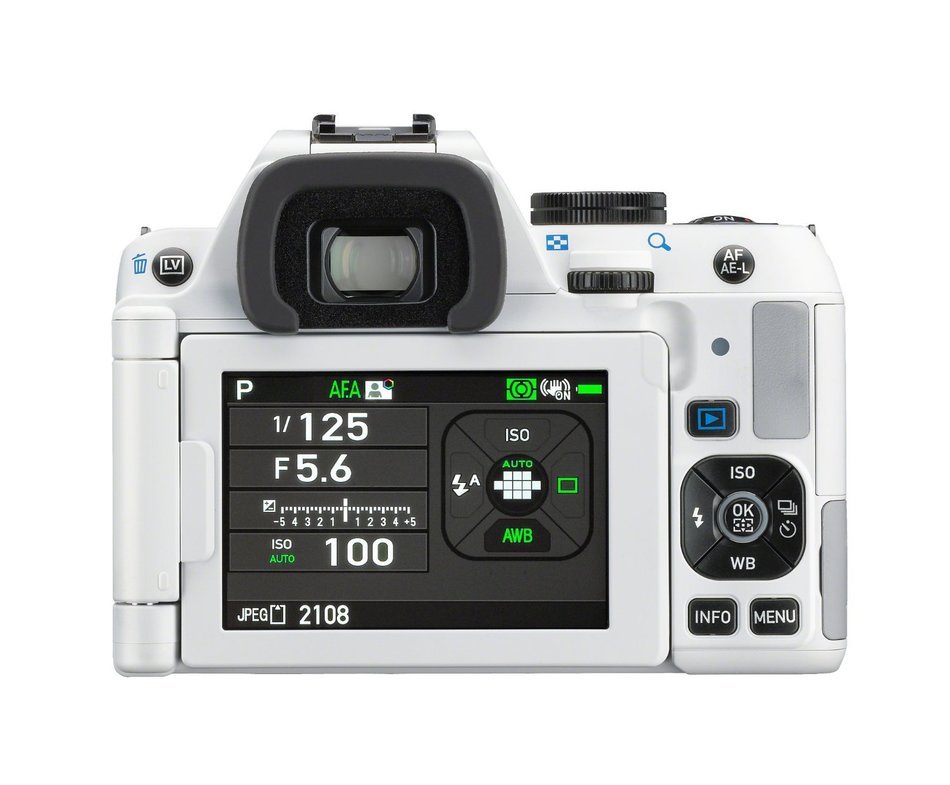 Pentax K-S2 20MP Wi-Fi Enabled Weatherized SLR (White) N7