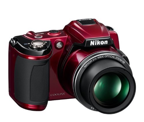 Nikon COOLPIX L120 14.1 MP Digital Camera with 21x NIKKOR Wide-Angle Optical Zoom Lens and 3-Inch LCD (Red) (OLD... N5