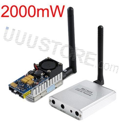 Boscam RC FPV 5.8G 5.8Ghz 2W 2000mW 8CH 8Channels Wireless AV Audio Video Transmitter TS582000 and RC305 Receiver... N3