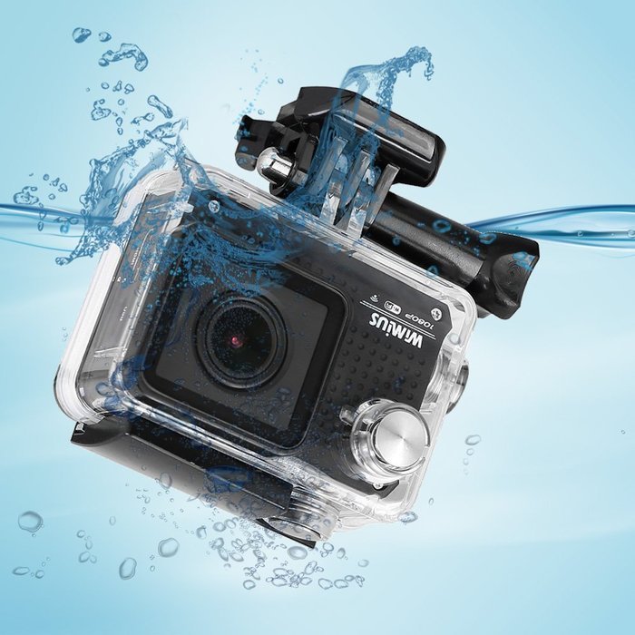 WiMiUS 1080P HD Action Camera WiFi Waterproof 12MP Sports Camera Camcorder Dash Cam Helmet Camera (S1-Black) N6