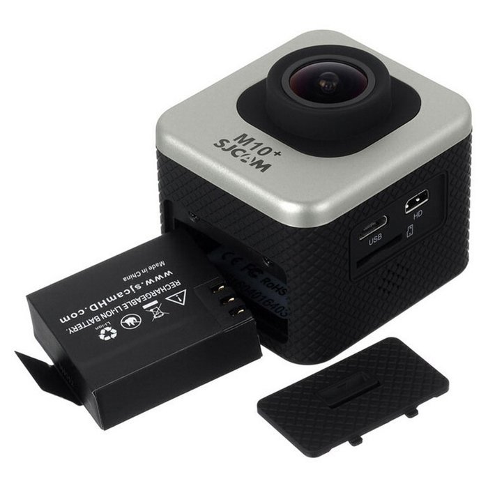 SJCAM M10 Plus Waterproof 2K Gyro Stabilization Sports Camera - Silver N7