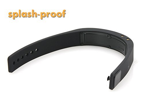 Bluetooth 4.0 Health Wristband - Activity/Sleep Tracking, Alert Notifications, App for Android and iOS, Splash... N4