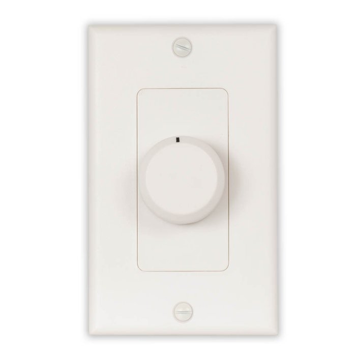 Acoustic Audio AAVCDW Home White Dial Speaker Volume Control Wall Mount