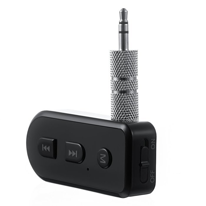 YELLWWORS Bluetooth Receiver, Hands-Free Car Kit [Built-in Microphone], Mini Wireless Music Adapter for Home/Car... N4