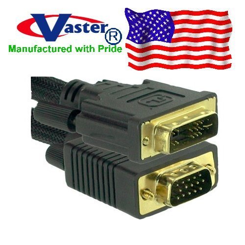 Vaster 20987 - 4 Ft COMPUTER VGA to DVI LCD Display Video Cable