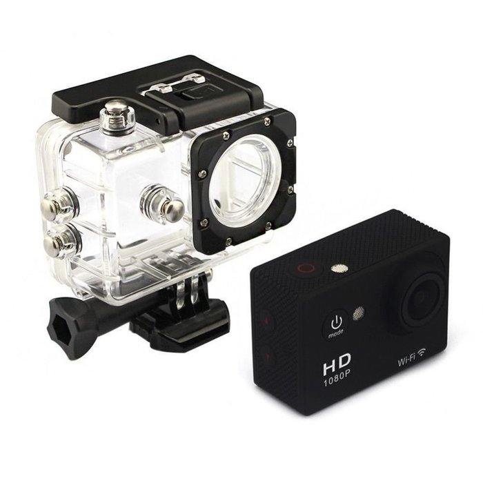 Legazone WIFI 2.0'' 12MP HD 1080P 170Wide Sports Camera Action DV + Shockproof Carrying Bag Waterproof Helmet... N4