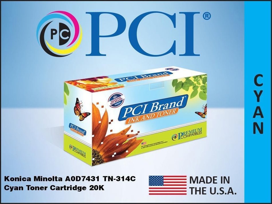 PCI KONICA MINOLTA A0D7431 TN-314C 20K C