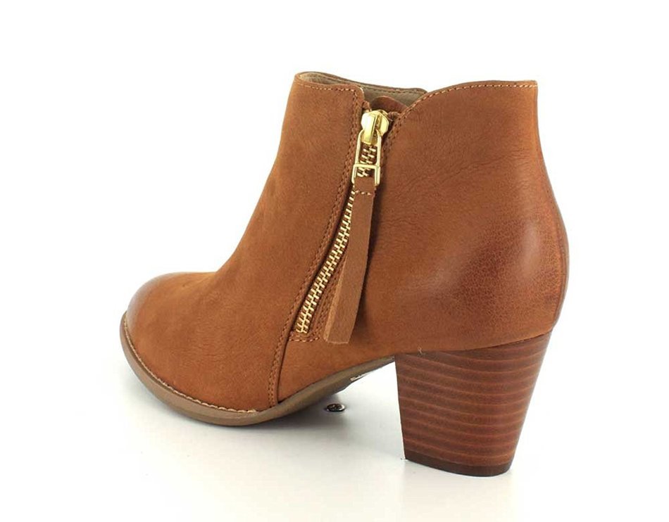Vionic Women's Upright Sterling Ankle Boot (Saddle, 9.5 W) N7