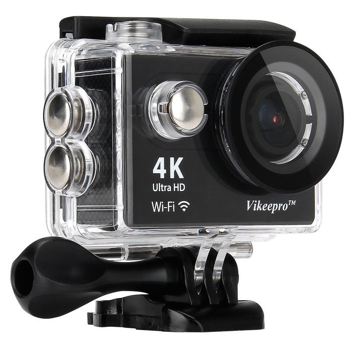 Vikeepro Action Camera 4K Waterproof Sports Camera With 170 Degree Ultra-Wide Angle Lens, Wi-Fi Wrist 2.4G, Wireless... N4