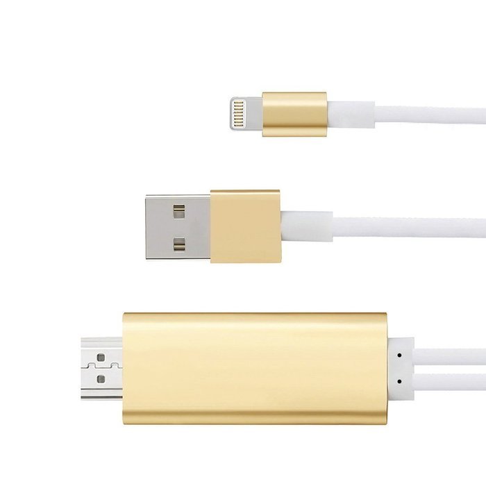 Reelva Micro USB To HDMI Cable,Micro USB To HDMI 1080P HDTV Adapter Cable For iPhone 5 5s 6 6s Plus Need Personal... N10