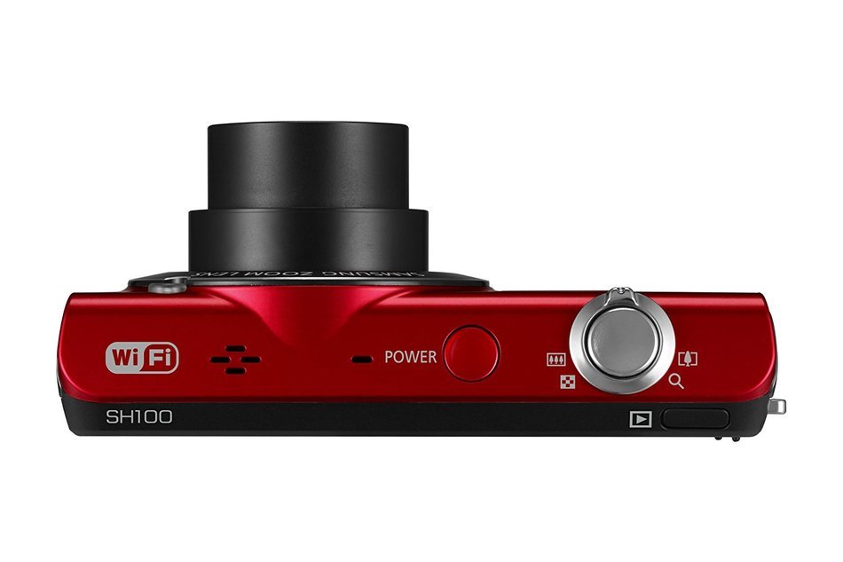 Samsung EC-SH100 Wi-Fi Digital Camera with 14.2 MP, 5x Optical Zoom and Touchscreen (Red) N11