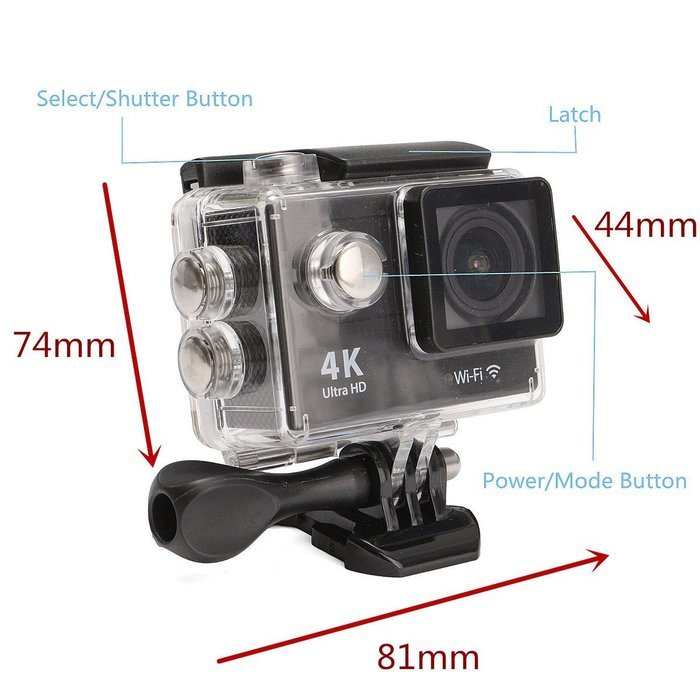 INSMA Ultra HD 1080P WIFI Waterproof Sports Action Camera 2.0 inch 4K WiFi Sport Action Camera DV Car DVR Outdoor... N8