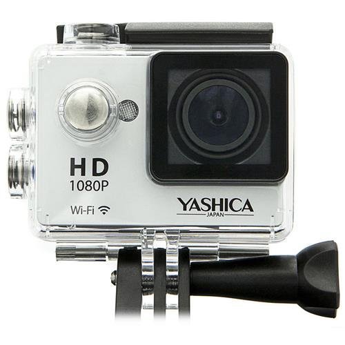 Yashica YAC-301 12MP Full HD 1080p Action Camera, 30fps, 2" LCD Display, Wi-Fi, Silver N2