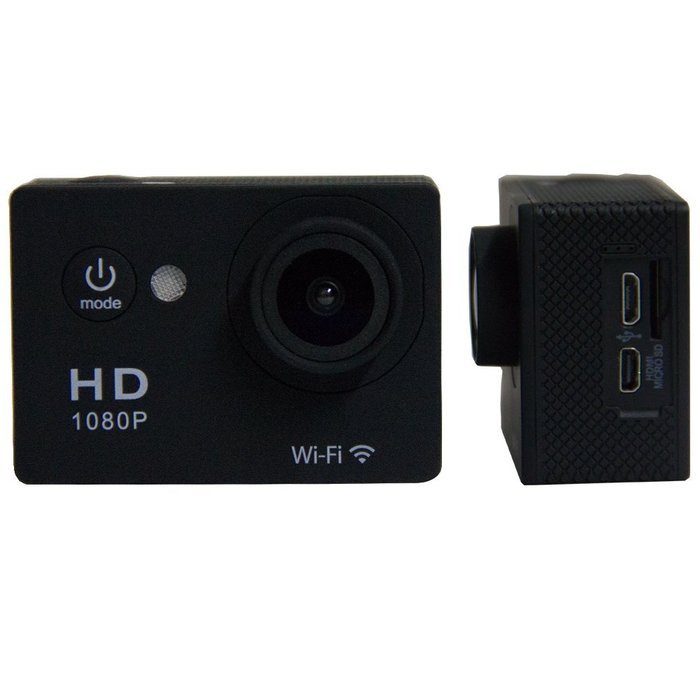 1080P HD Action Camera Wifi 2.0 inch Waterproof Sports Video Camera Camcorder with accessories kit(black) N3