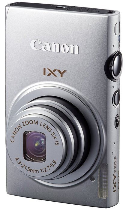 Canon Digital Camera IXY 220F (Silver) 5x Optical Zoom Wide angle 24mm IXY220F(SL) - International Version