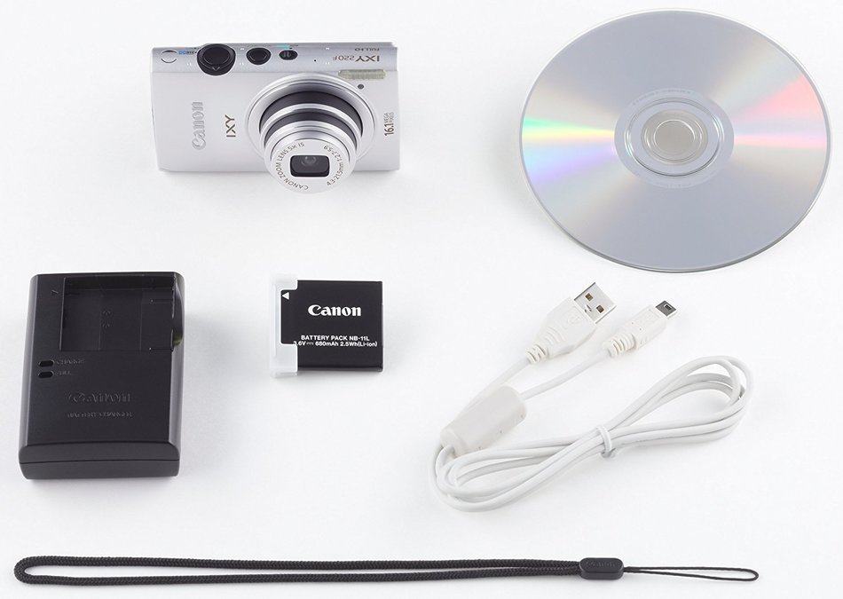 Canon Digital Camera IXY 220F (Silver) 5x Optical Zoom Wide angle 24mm IXY220F(SL) - International Version N3