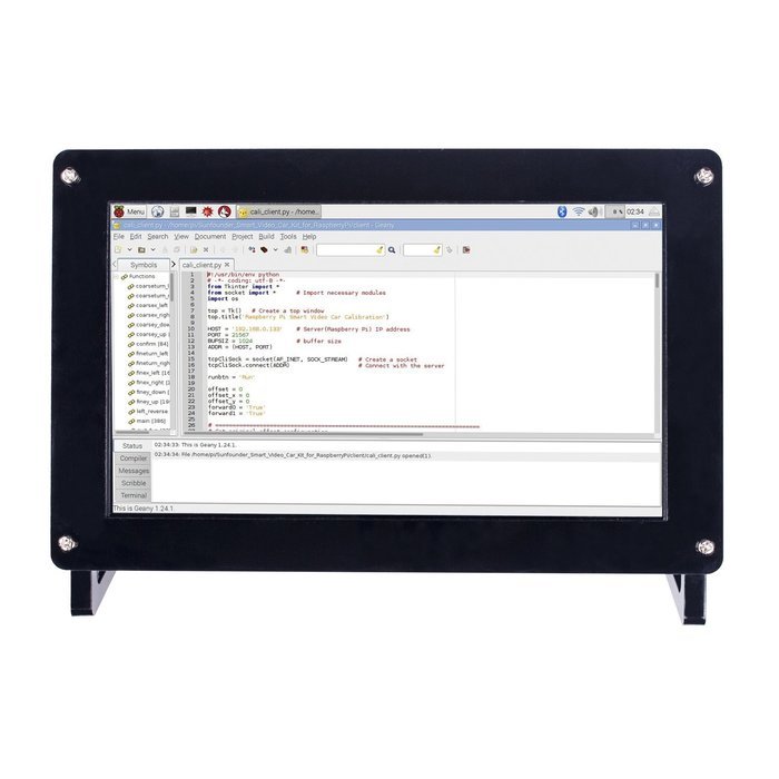 Sun Founder 7" Raspberry Pi 3 Screen IPS Display Monitor 1024&times;600 HD LCD HDMI for Pi 3, 2... N3