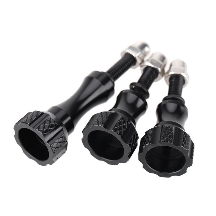 Andoer Aluminum Thumb Knob Stainless Bolt Nut Screw Set for GoPro HD Hero 1 / 2 / 3 / 3+ / 4 Black