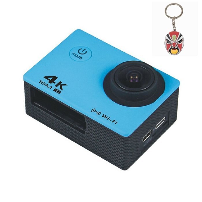Boblov AT-30 Full HD 4K@30fps 1080P@60fps 173 Degree Wide Angle 16MP WiFi Sports Action Camera DVR (Black) N13