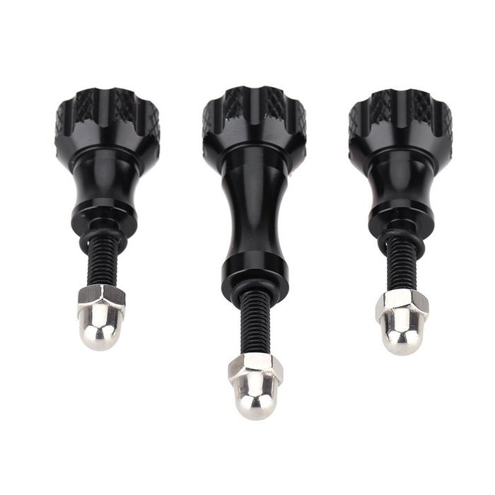 Andoer Aluminum Thumb Knob Stainless Bolt Nut Screw Set for GoPro HD Hero 1 / 2 / 3 / 3+ / 4 Black N3