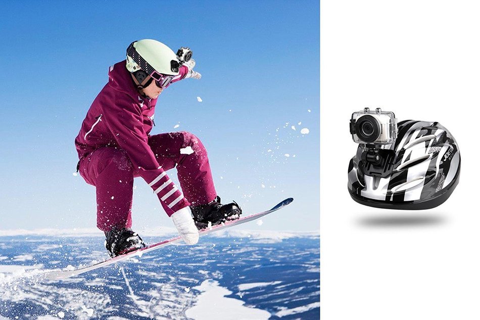 Gear-Pro High-Definition Sport Action Camera, 720p Wide-Angle Camcorder With 2.0 Touch Screen - SD Card Slot,...