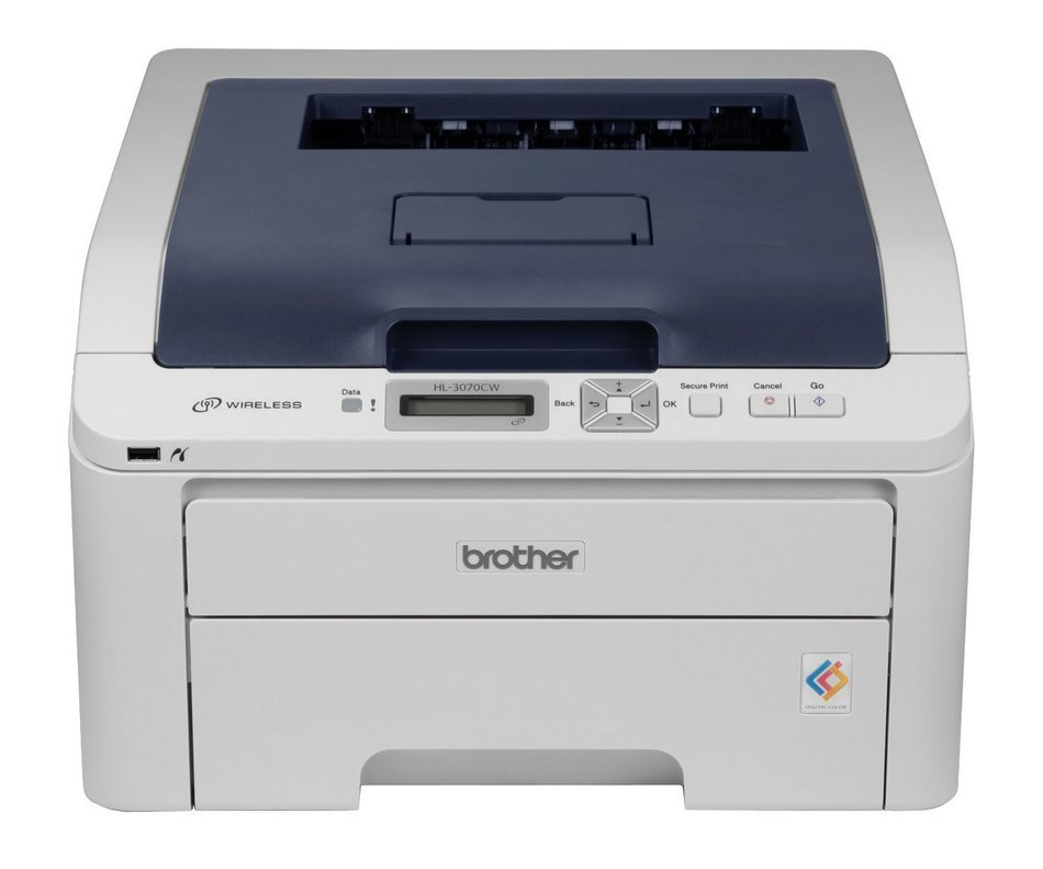 Brother HL-3070CW Compact Digital Color Printer with Wireless Networking N4