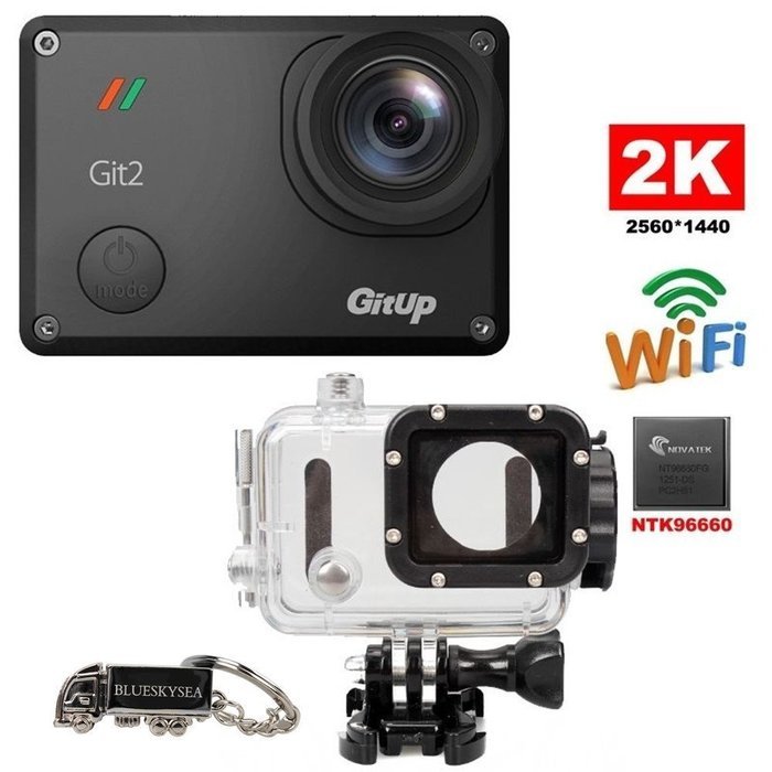 Blueskysea Gitup Git2 Waterproof Sports Action Camera Wifi Novatek 96660 2k 1080p 30fps Full Hd for Sony Imx206... N14