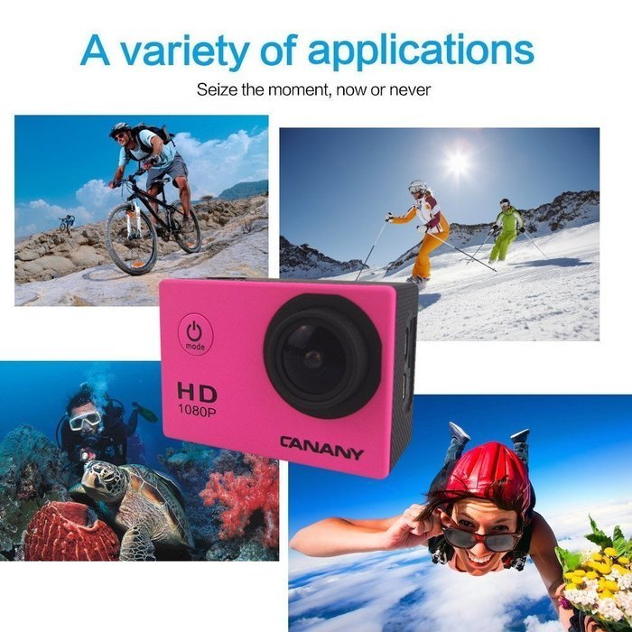 Brotherhood HD Sports Helmet Action Waterproof Camera As Go Professional Underwater Camcorder Kit - DSP:NT96650... N17